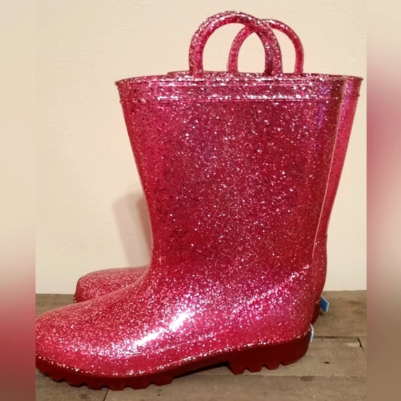 Zoogs Fushia rain boots size 1 - Picture 3 of 3